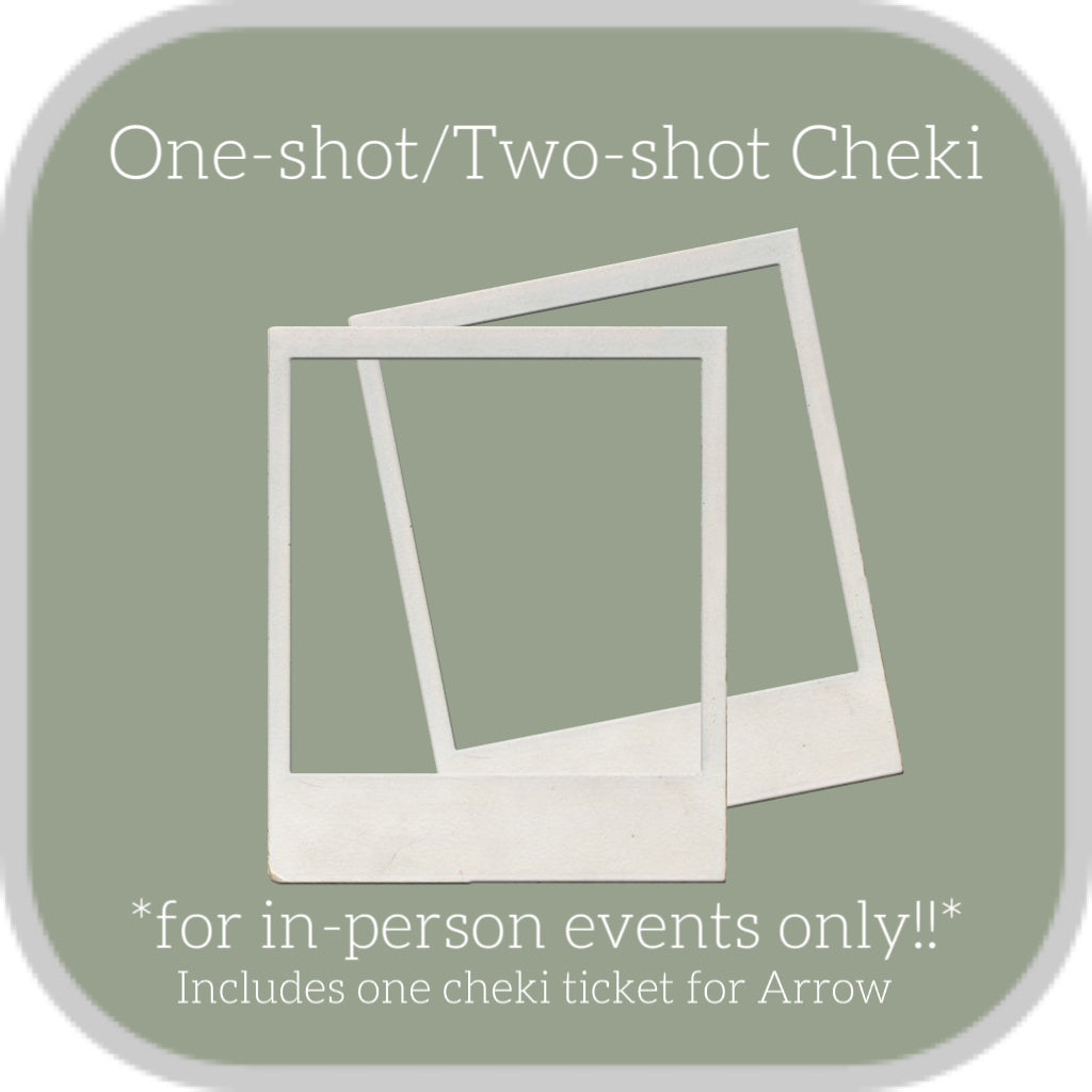 In-Person Signed Cheki Preorder! (One/Two Shot) - Arrow